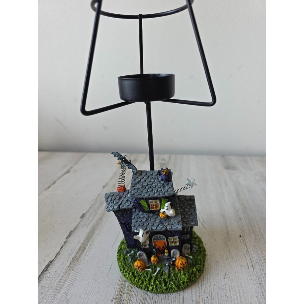 Haunted house candle holder votive tea light Halloween ghost bat‎ decor cute